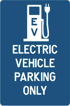 EV Charging Parking Sign