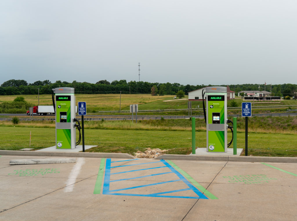 travel center EV charging stations