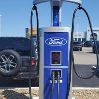 Good example of branding on a ChargePoint 280 DC fast charger